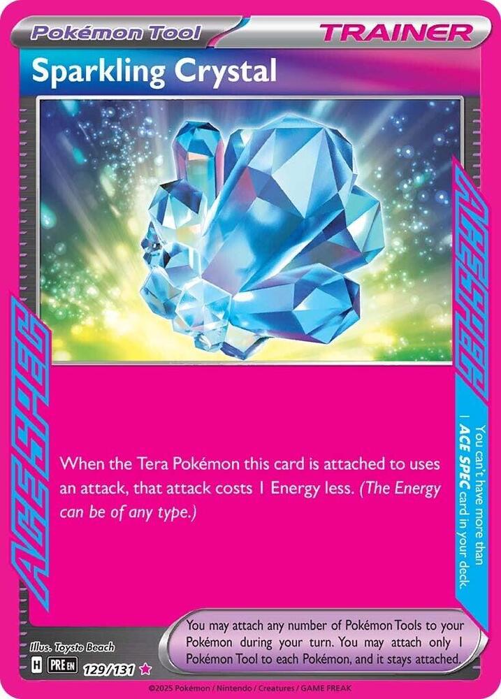 Sparkling Crystal 129/131 card from SV: Prismatic Evolutions