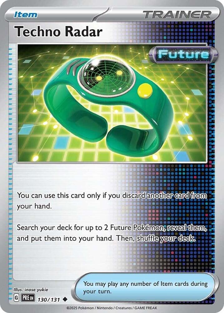 Techno Radar 130/131 card from SV: Prismatic Evolutions