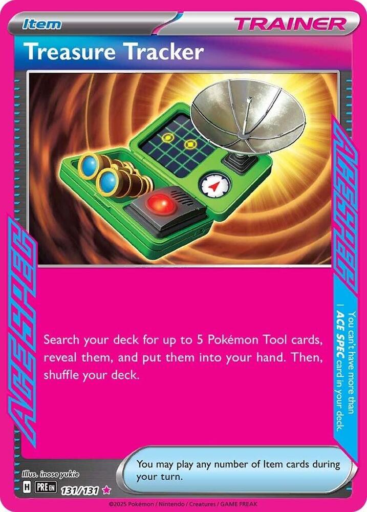Treasure Tracker 131/131 card from SV: Prismatic Evolutions