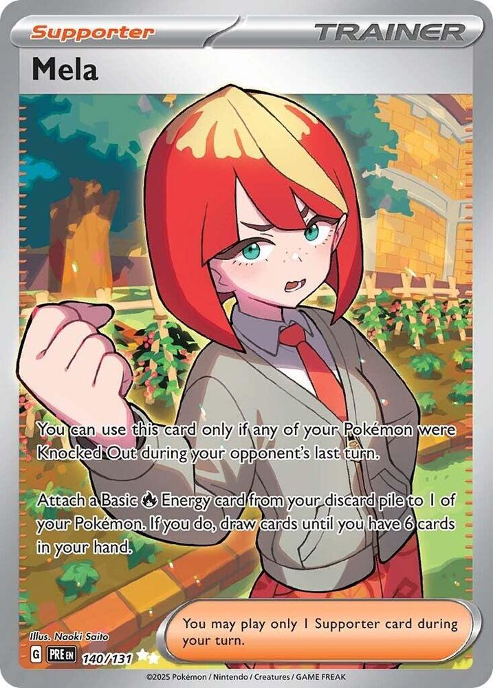 Mela 140/131 card from SV: Prismatic Evolutions
