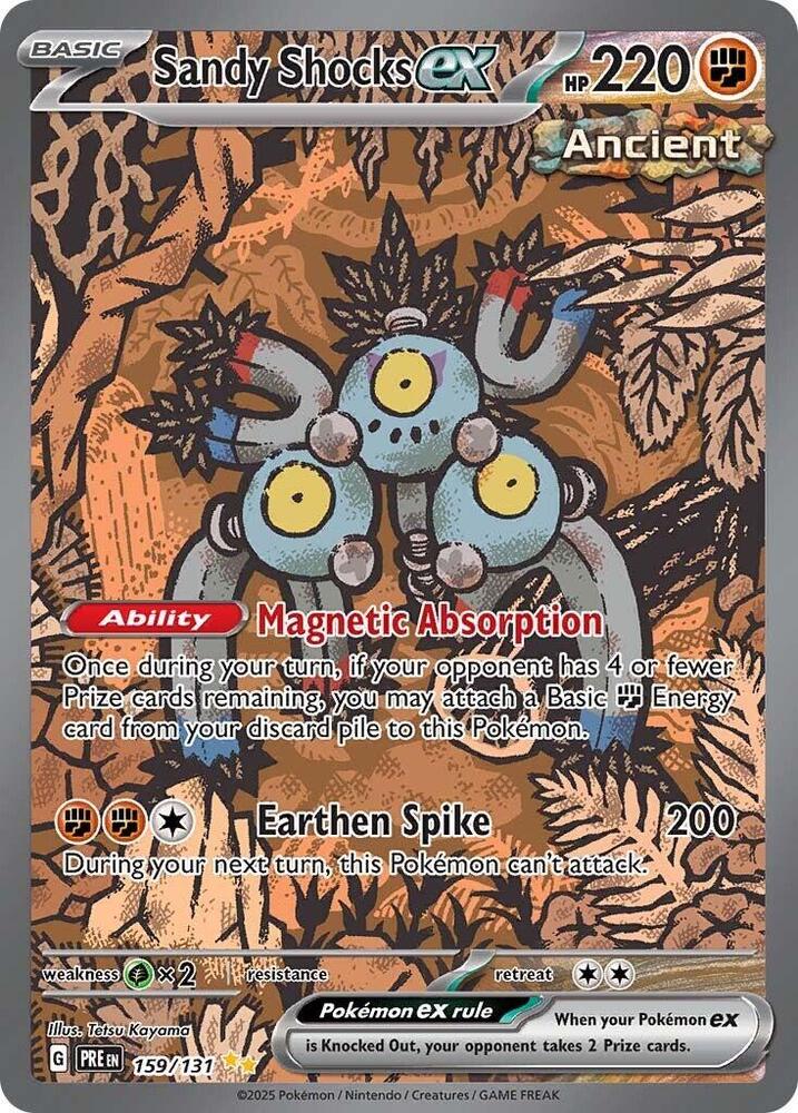 Sandy Shocks ex 159/131 card from SV: Prismatic Evolutions
