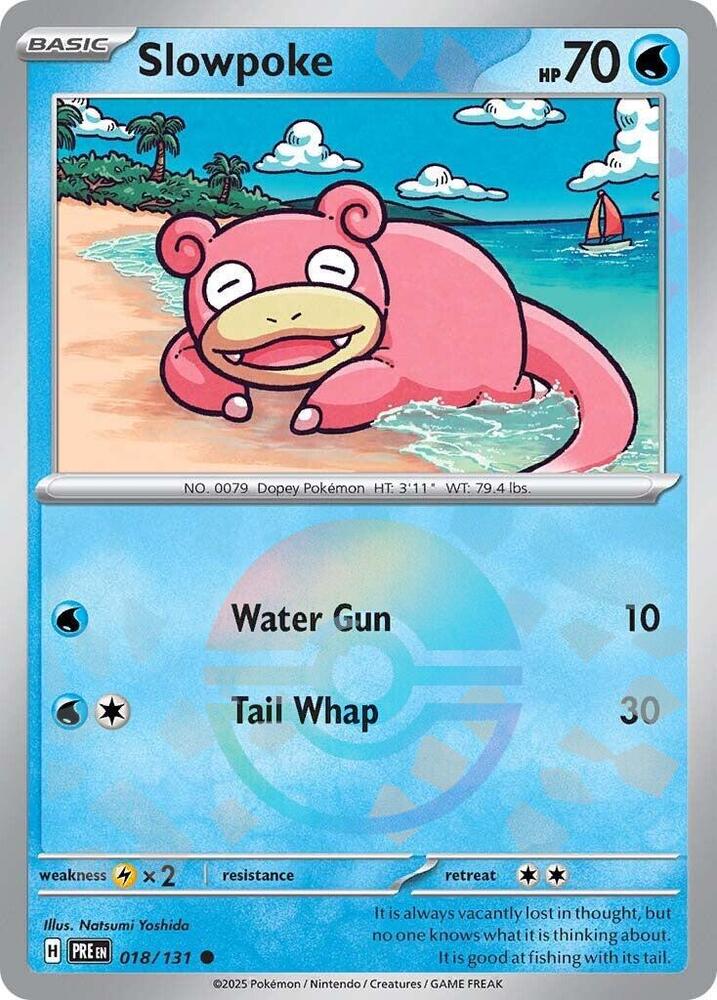 Slowpoke (Poke Ball Pattern) 018/131 card from SV: Prismatic Evolutions