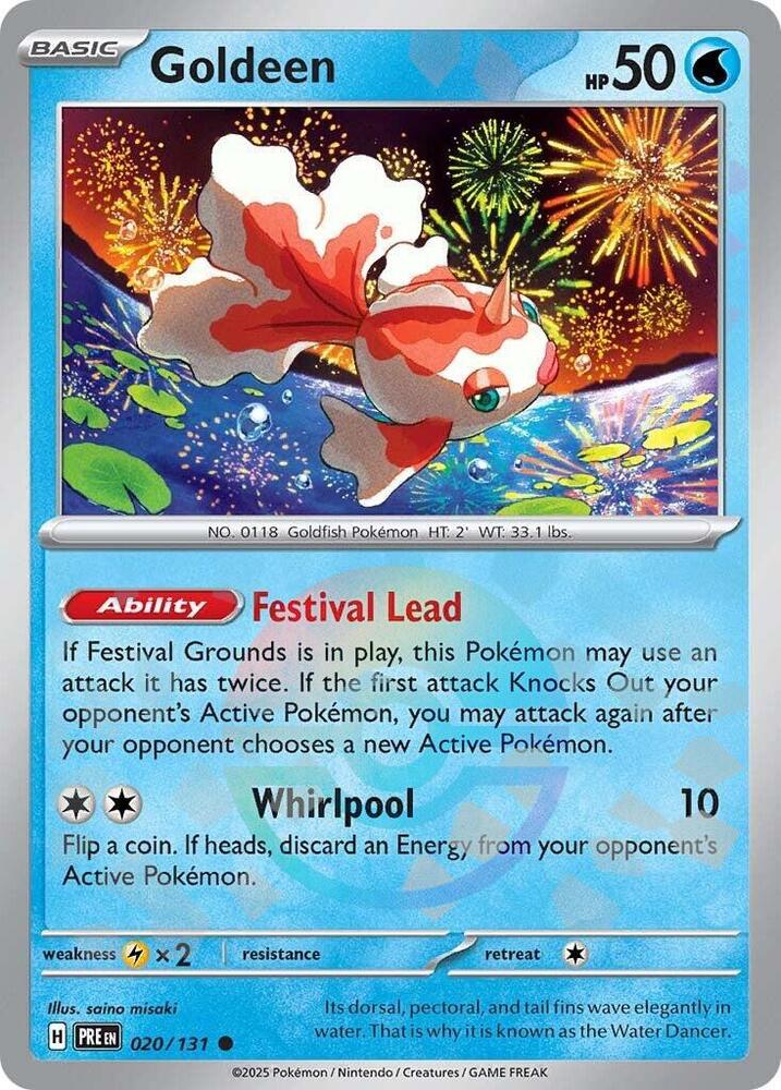 Goldeen (Poke Ball Pattern) 020/131 card from SV: Prismatic Evolutions
