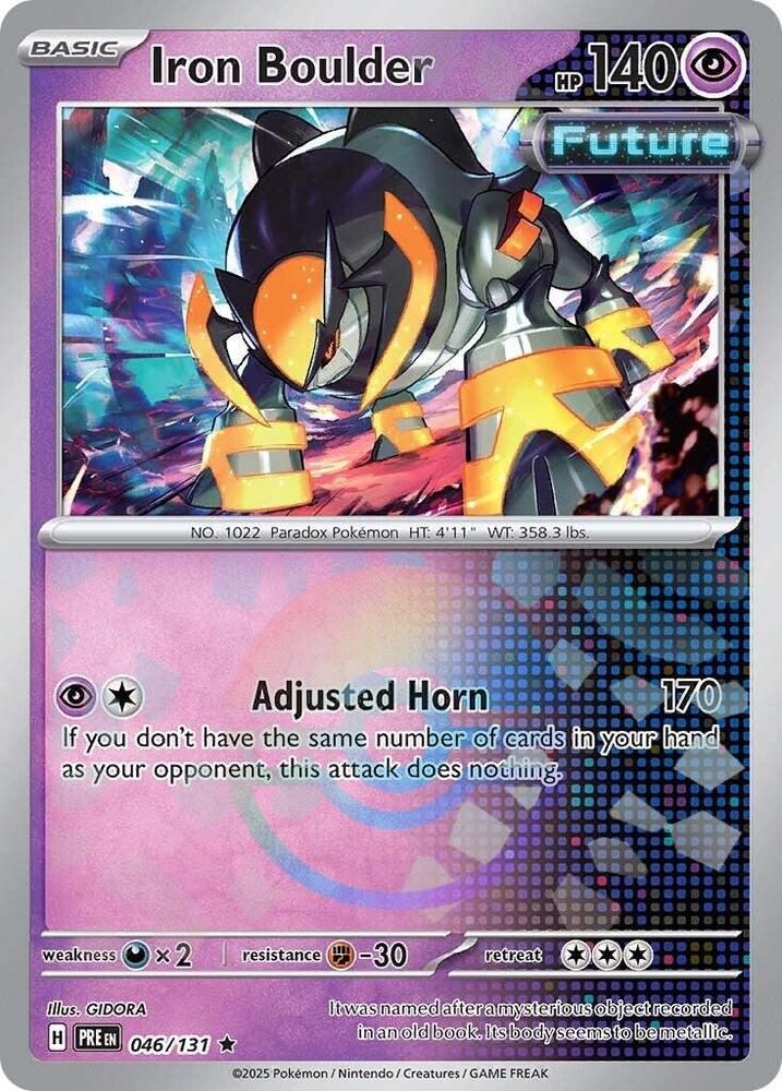 Iron Boulder (Poke Ball Pattern) 046/131 card from SV: Prismatic Evolutions