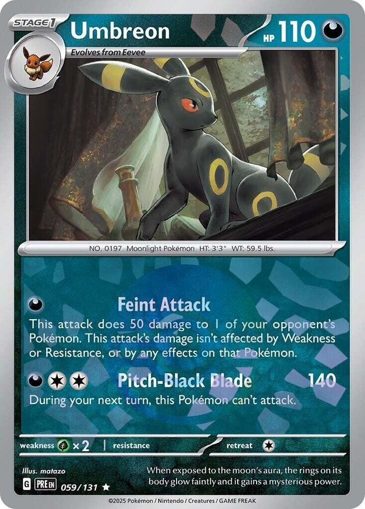 Umbreon (Poke Ball Pattern) 059/131 card from SV: Prismatic Evolutions