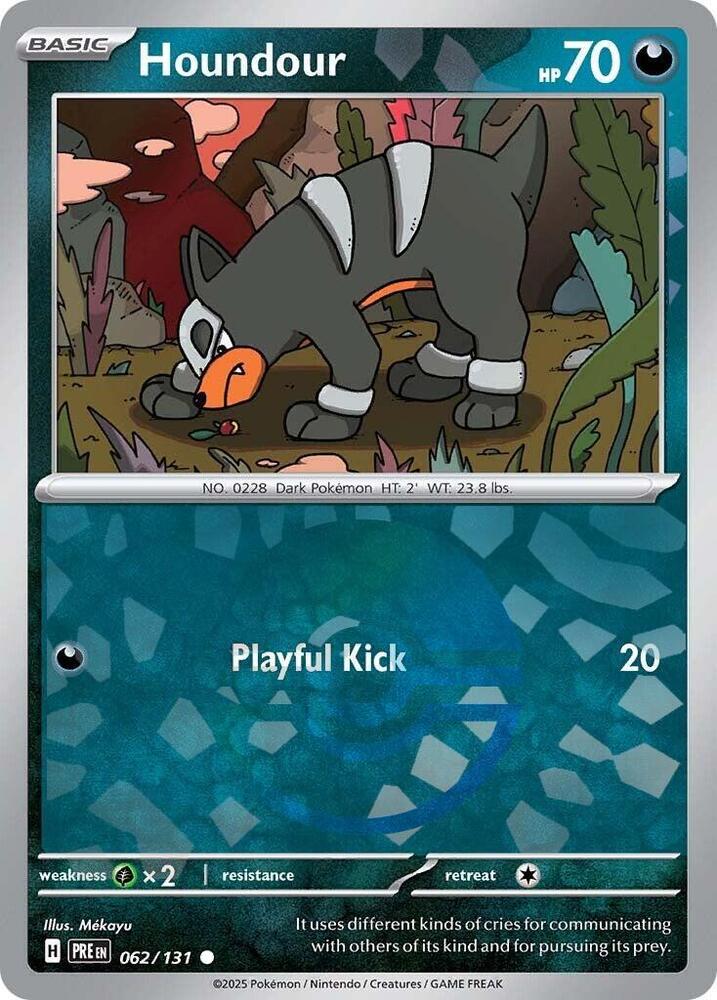 Houndour (Poke Ball Pattern) 062/131 card from SV: Prismatic Evolutions
