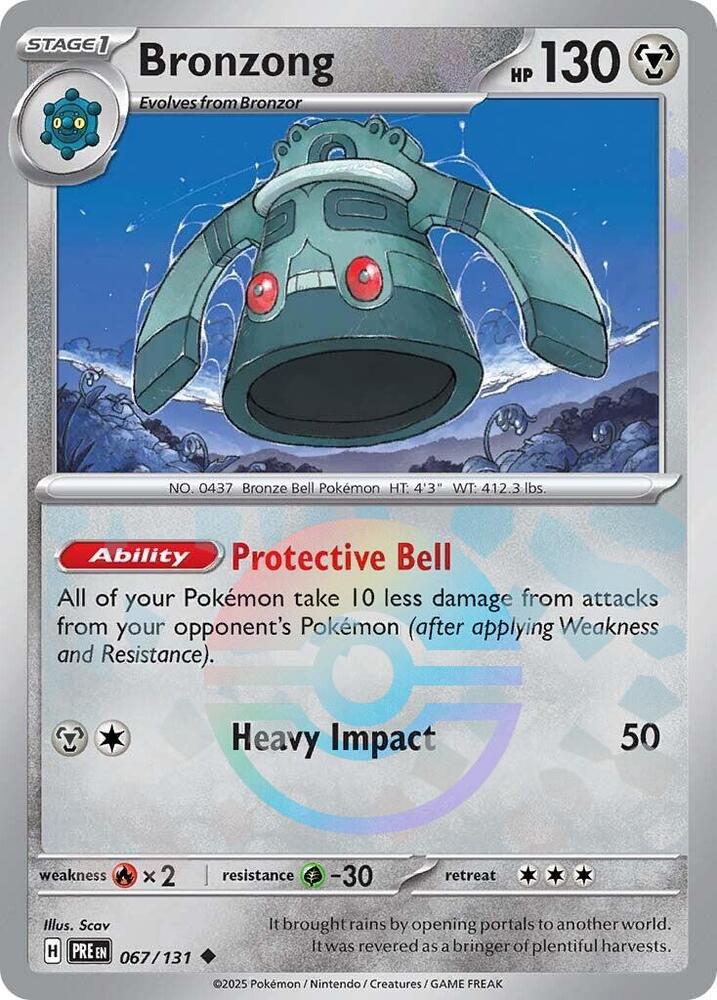 Bronzong (Poke Ball Pattern) 067/131 card from SV: Prismatic Evolutions
