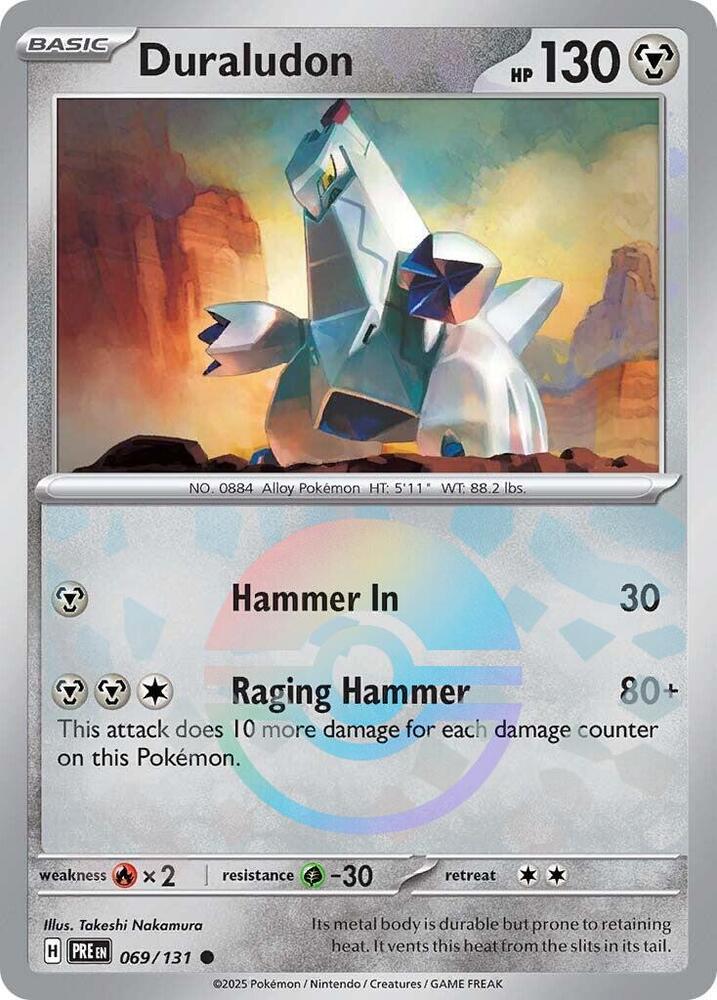 Duraludon (Poke Ball Pattern) 069/131 card from SV: Prismatic Evolutions