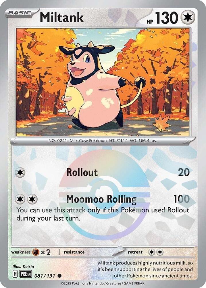 Miltank (Poke Ball Pattern) 081/131 card from SV: Prismatic Evolutions