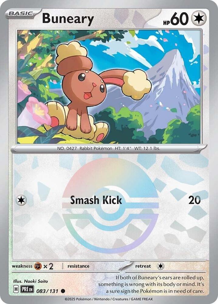 Buneary (Poke Ball Pattern) 083/131 card from SV: Prismatic Evolutions