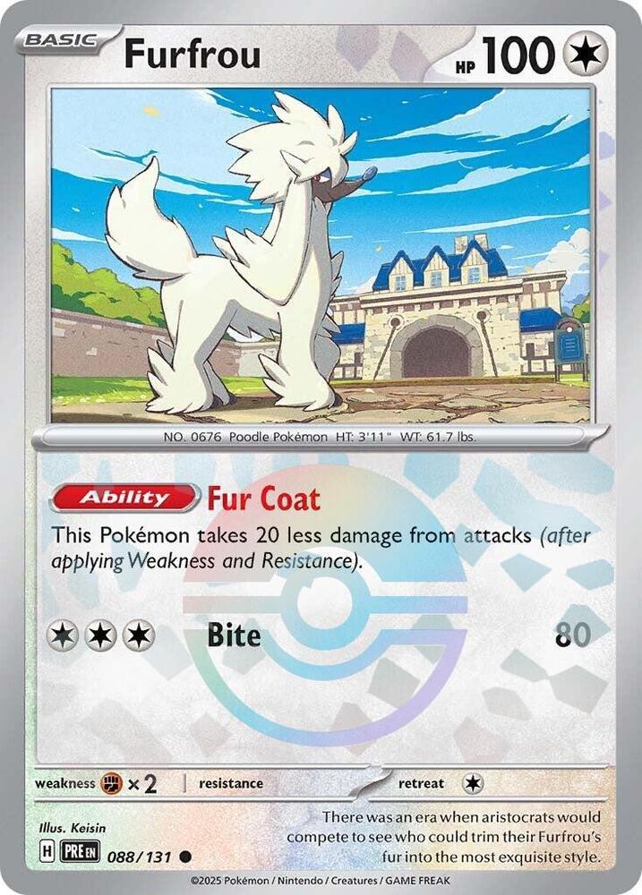Furfrou (Poke Ball Pattern) 088/131 card from SV: Prismatic Evolutions