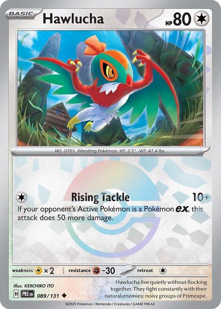 Hawlucha (Poke Ball Pattern) 089/131 card from SV: Prismatic Evolutions