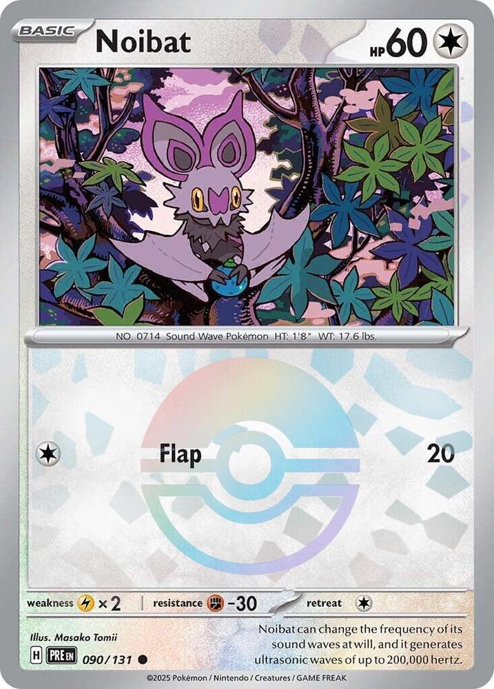 Noibat (Poke Ball Pattern) 090/131 card from SV: Prismatic Evolutions