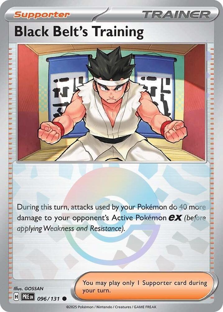 Black Belt's Training - (Poke Ball Pattern) 096/131 card from SV: Prismatic Evolutions
