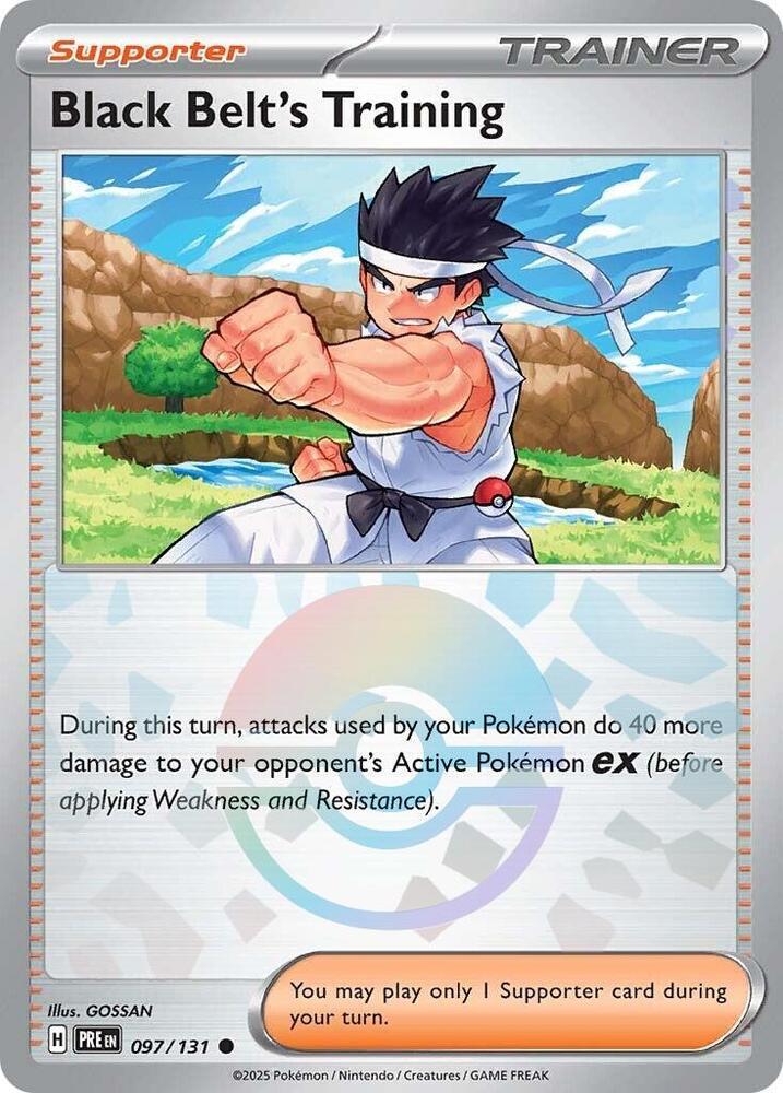 Black Belt's Training - (Poke Ball Pattern) 097/131 card from SV: Prismatic Evolutions