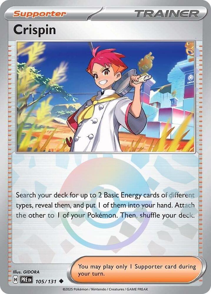 Crispin - (Poke Ball Pattern) 105/131 card from SV: Prismatic Evolutions