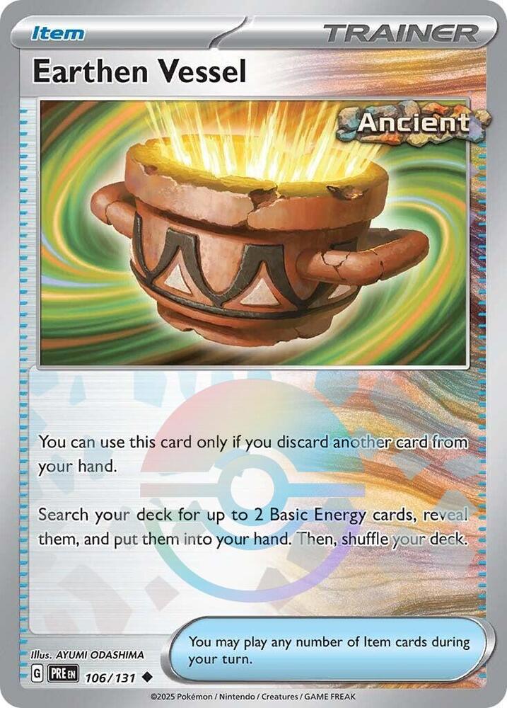 Earthen Vessel (Poke Ball Pattern) 106/131 card from SV: Prismatic Evolutions