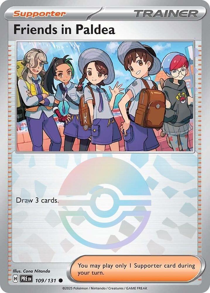 Friends in Paldea (Poke Ball Pattern) 109/131 card from SV: Prismatic Evolutions