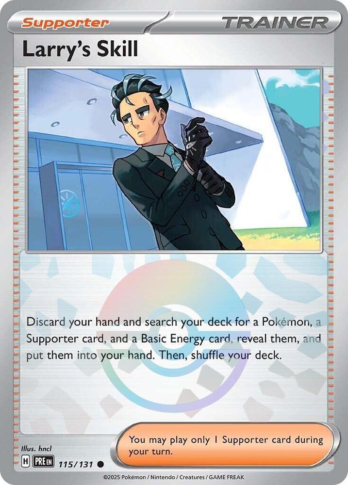 Larry's Skill (Poke Ball Pattern) 115/131 card from SV: Prismatic Evolutions