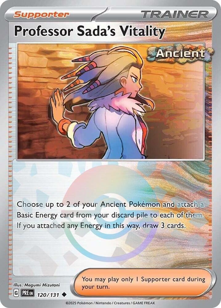 Professor Sada's Vitality (Poke Ball Pattern) 120/131 card from SV: Prismatic Evolutions