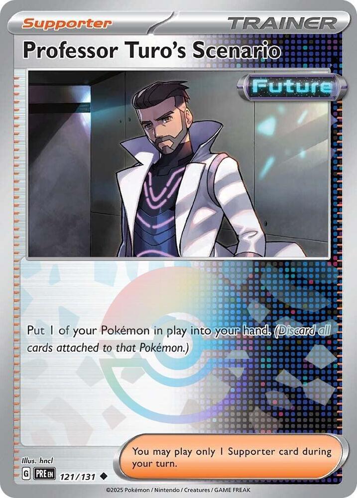 Professor Turo's Scenario (Poke Ball Pattern) 121/131 card from SV: Prismatic Evolutions
