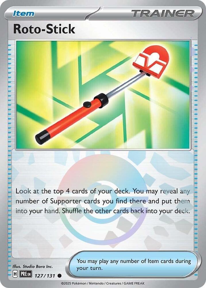 Roto-Stick (Poke Ball Pattern) 127/131 card from SV: Prismatic Evolutions