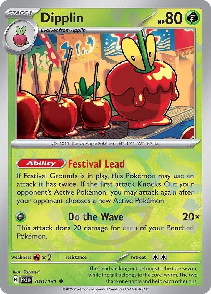 Dipplin (Master Ball Pattern) 010/131 card from SV: Prismatic Evolutions