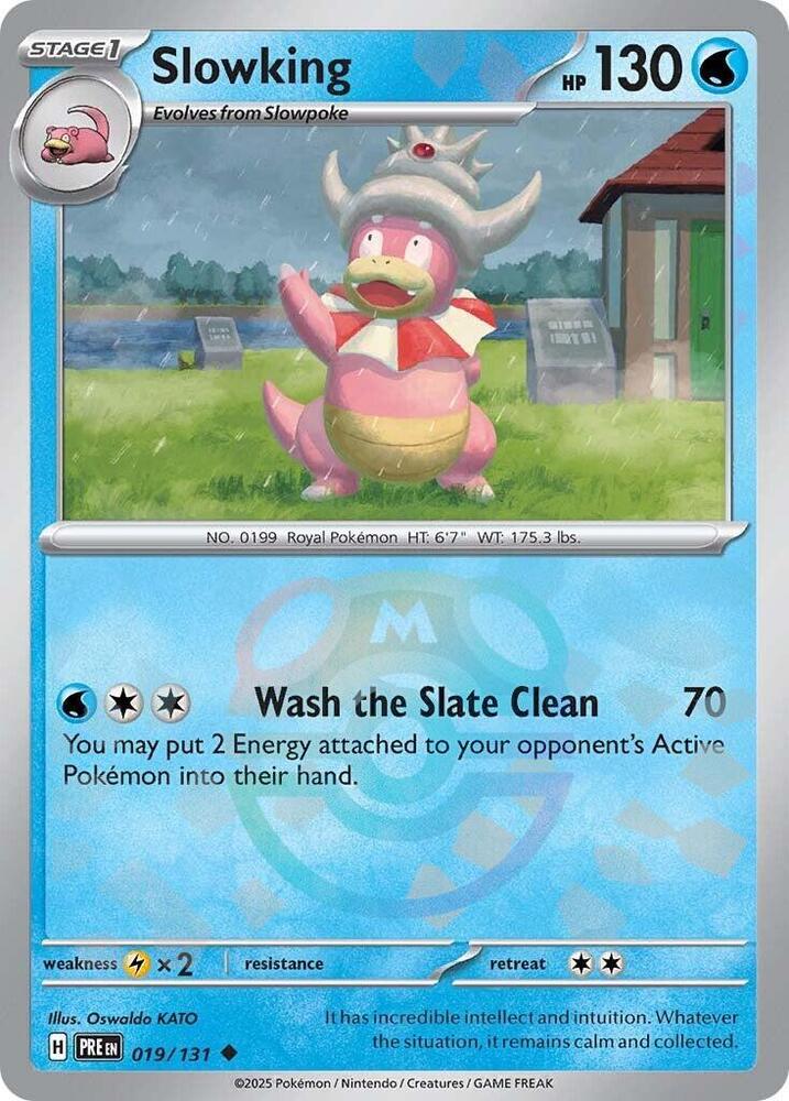 Slowking (Master Ball Pattern) 019/131 card from SV: Prismatic Evolutions