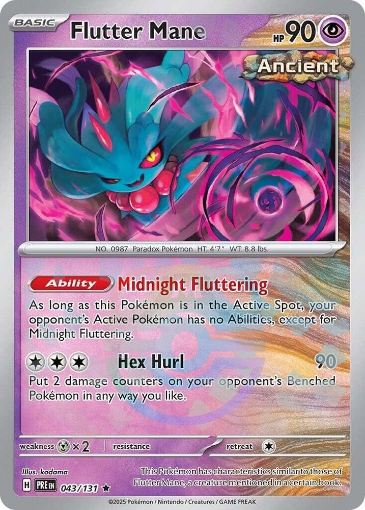 Flutter Mane (Master Ball Pattern) 043/131 card from SV: Prismatic Evolutions