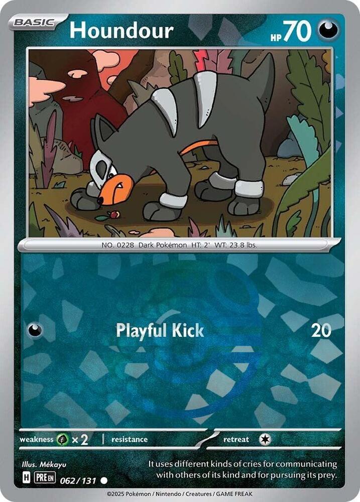 Houndour (Master Ball Pattern) 062/131 card from SV: Prismatic Evolutions