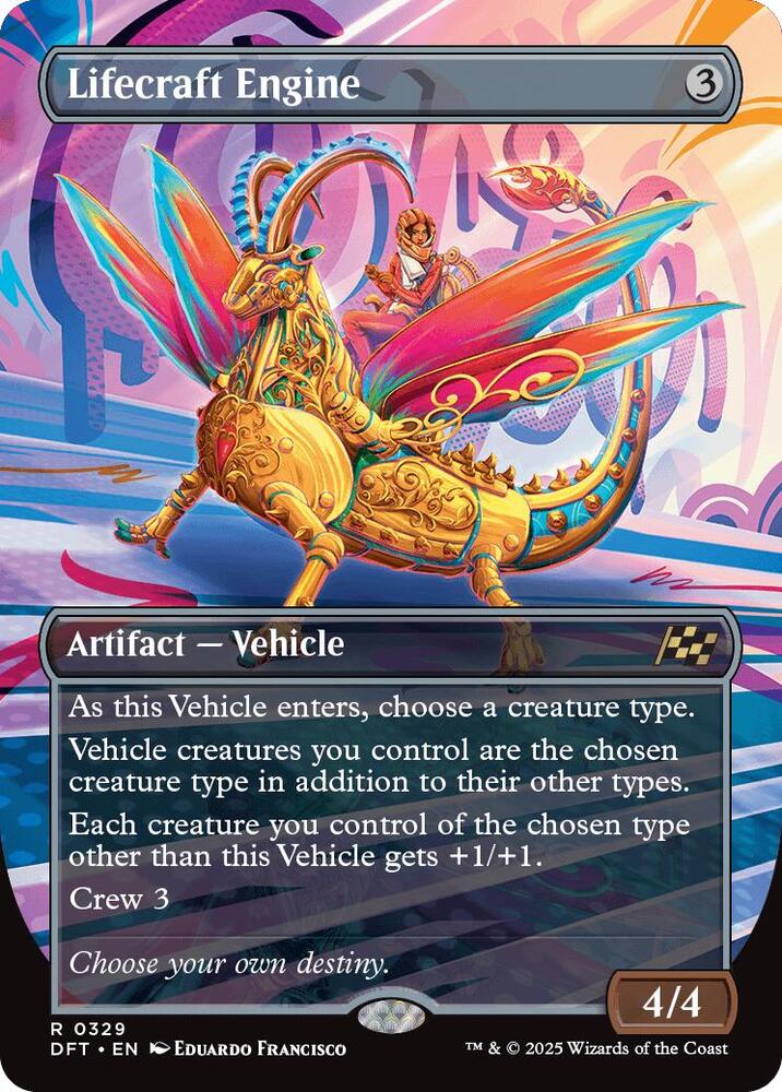 Lifecraft Engine (Borderless) 329 card from Aetherdrift