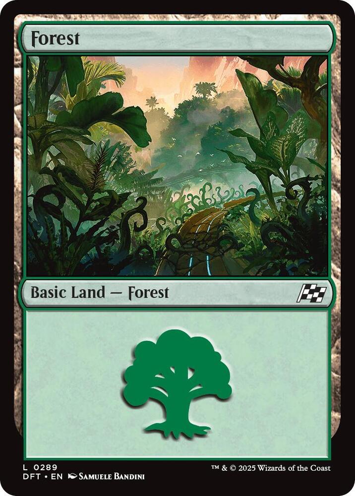 Forest 289 card from Aetherdrift