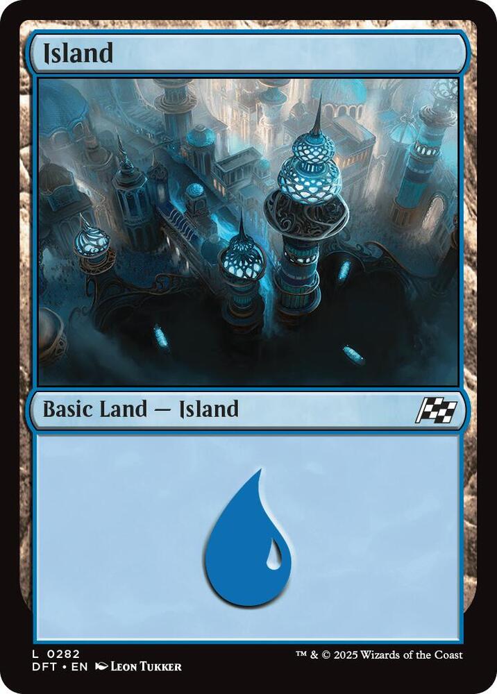 Island 282 card from Aetherdrift