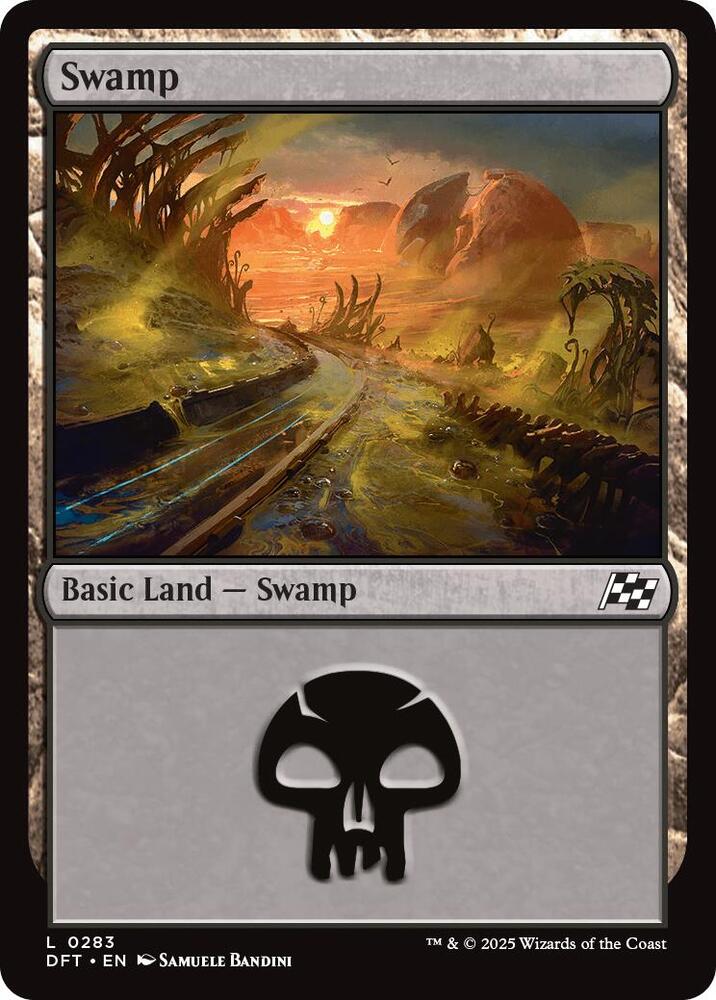 Swamp 283 card from Aetherdrift