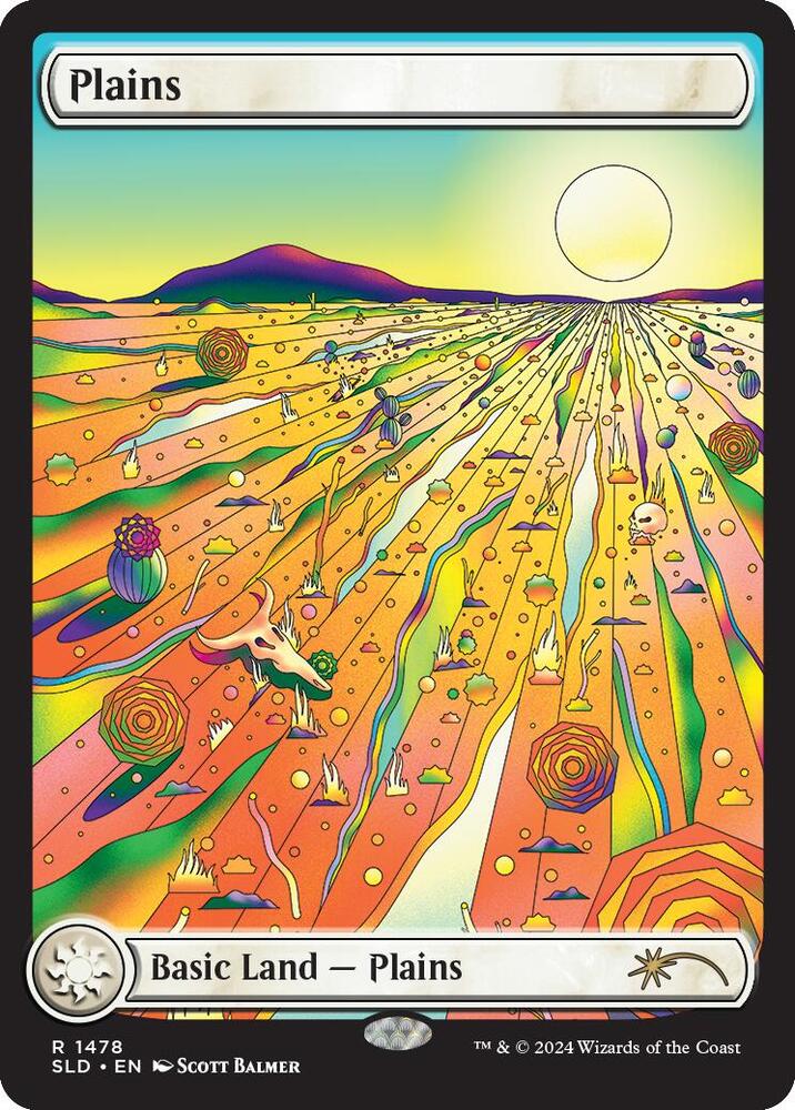 Plains 1478 card from Secret Lair Drop Series