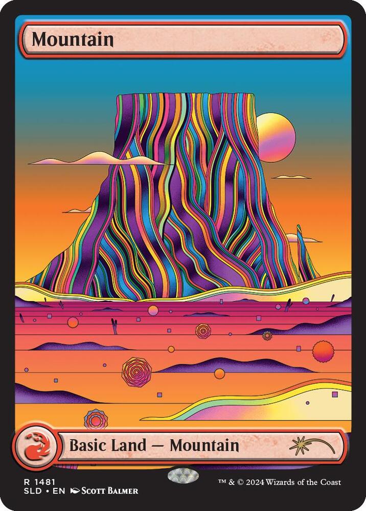 Mountain 1481 card from Secret Lair Drop Series