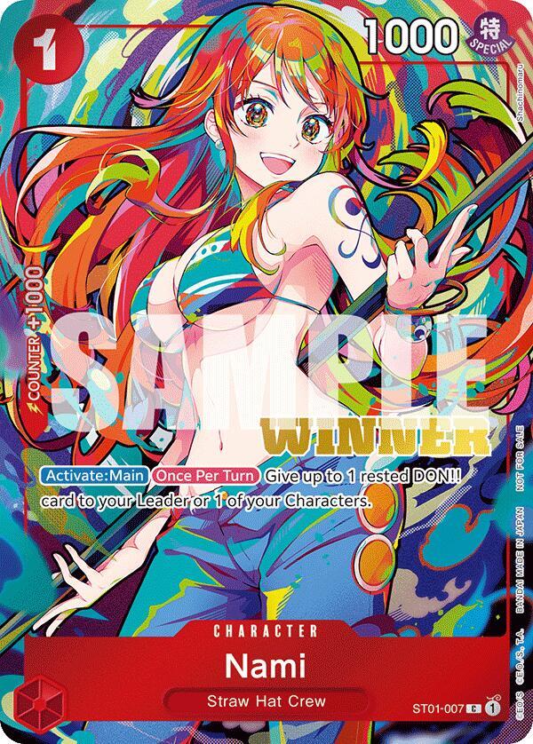 Nami (2025 New Year Event Winner) ST01-007 card from One Piece Promotion Cards