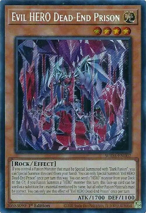 Evil HERO Dead-End Prison SUDA-EN002 card from Supreme Darkness