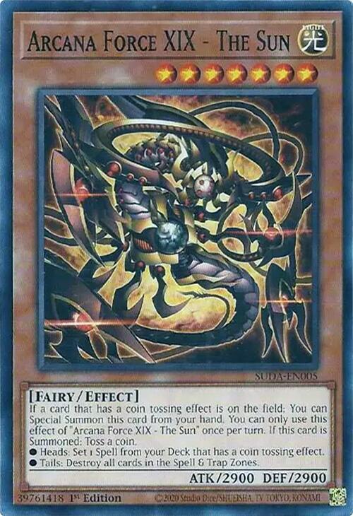 Arcana Force XIX - The Sun SUDA-EN005 card from Supreme Darkness
