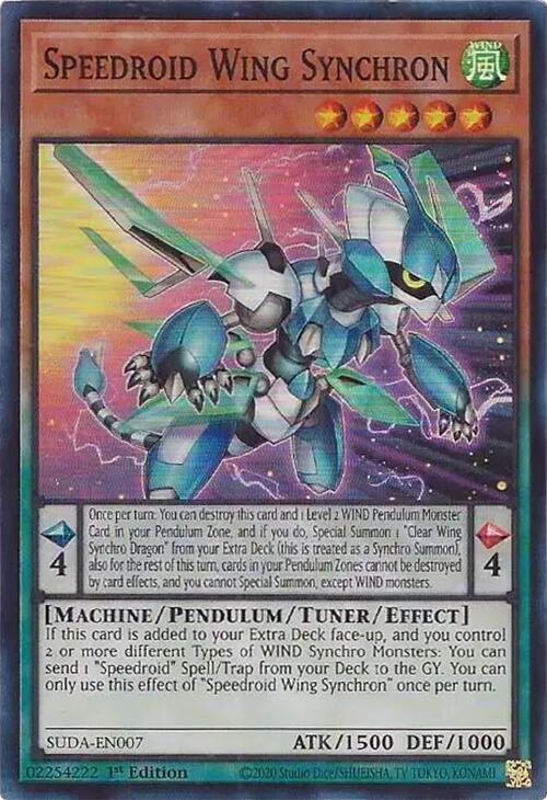 Speedroid Wing Synchron SUDA-EN007 card from Supreme Darkness