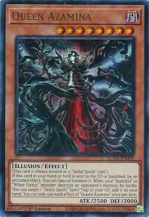 Queen Azamina SUDA-EN009 card from Supreme Darkness
