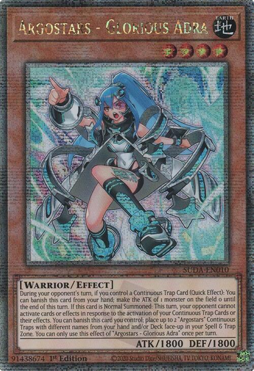 Argostars - Glorious Adra (Quarter Century Secret Rare) SUDA-EN010 card from Supreme Darkness