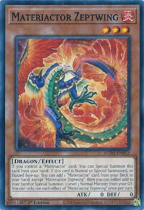 Materiactor Zeptwing SUDA-EN012 card from Supreme Darkness