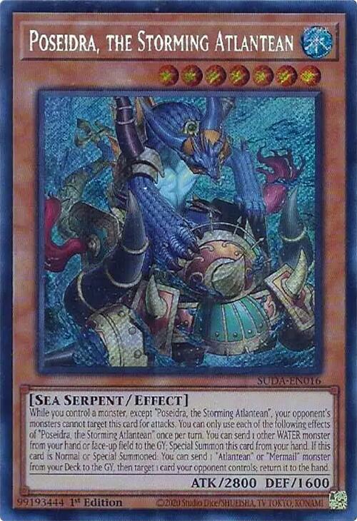 Poseidra, the Storming Atlantean SUDA-EN016 card from Supreme Darkness