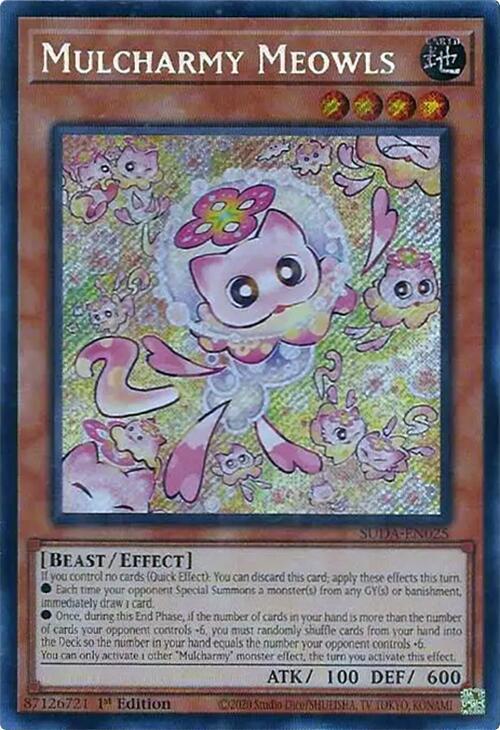 Mulcharmy Meowls SUDA-EN025 card from Supreme Darkness