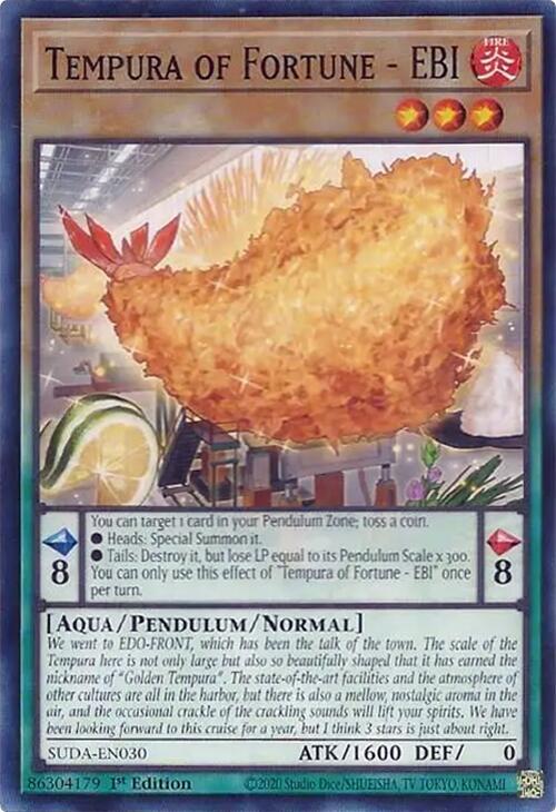 Tempura of Fortune - EBI SUDA-EN030 card from Supreme Darkness