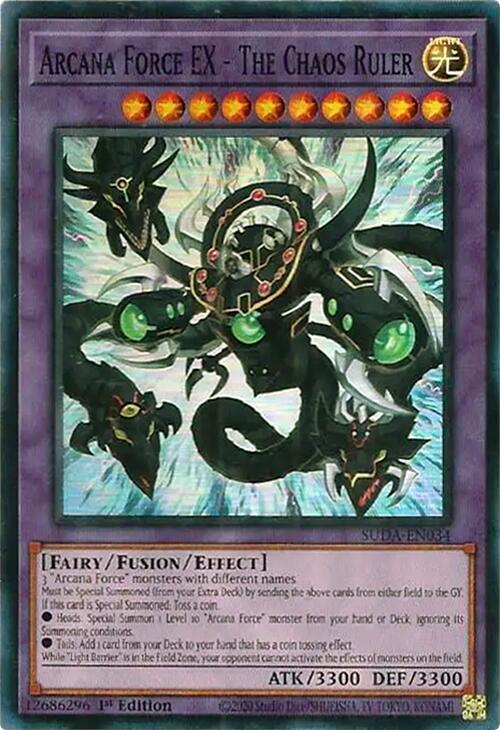 Arcana Force EX - The Chaos Ruler SUDA-EN034 card from Supreme Darkness