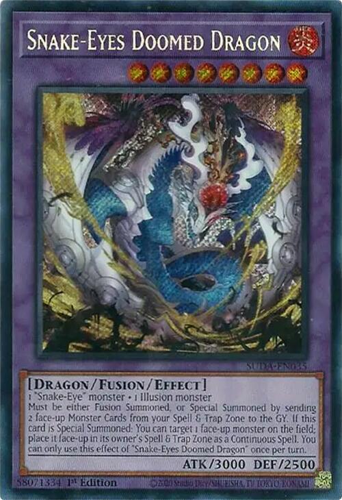 Snake-Eyes Doomed Dragon SUDA-EN035 card from Supreme Darkness