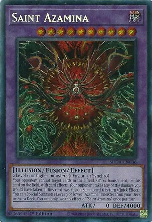 Saint Azamina SUDA-EN036 card from Supreme Darkness
