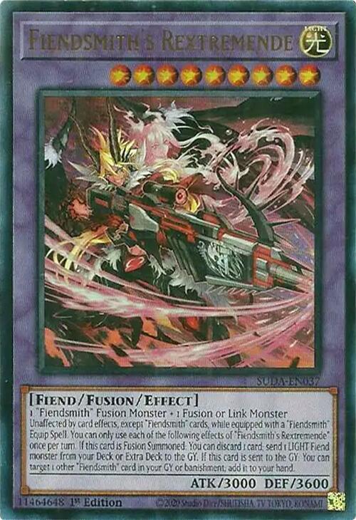 Fiendsmith's Rextremende SUDA-EN037 card from Supreme Darkness